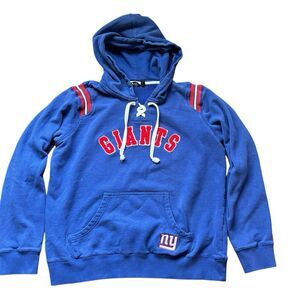 NY Giants TOUCH by Alyssa Milano Hoodie Women's L Blue Pullover Sweatshirt NFL